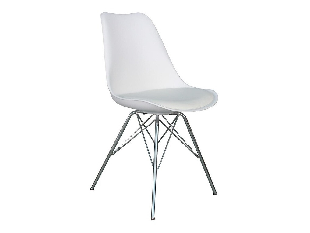 Stuhl Springfield 101 (Weiss + silber)