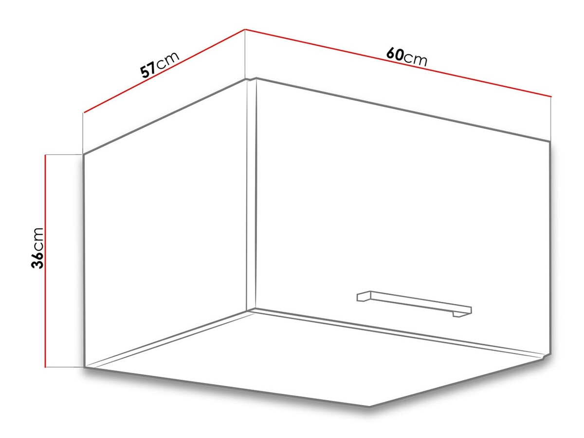 Modularer Wandschrank Wood White 124