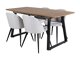 Essgruppe Dallas 335 (Hellgrau + Schwarz)
