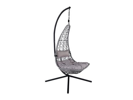 Hängesessel Dallas 519 (Schwarz + Grau)