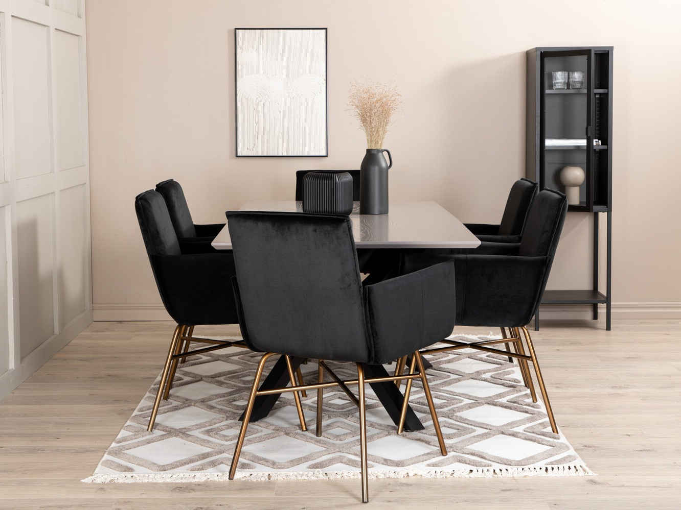 Essgruppe Dallas 2701 (Schwarz + Kupfer)