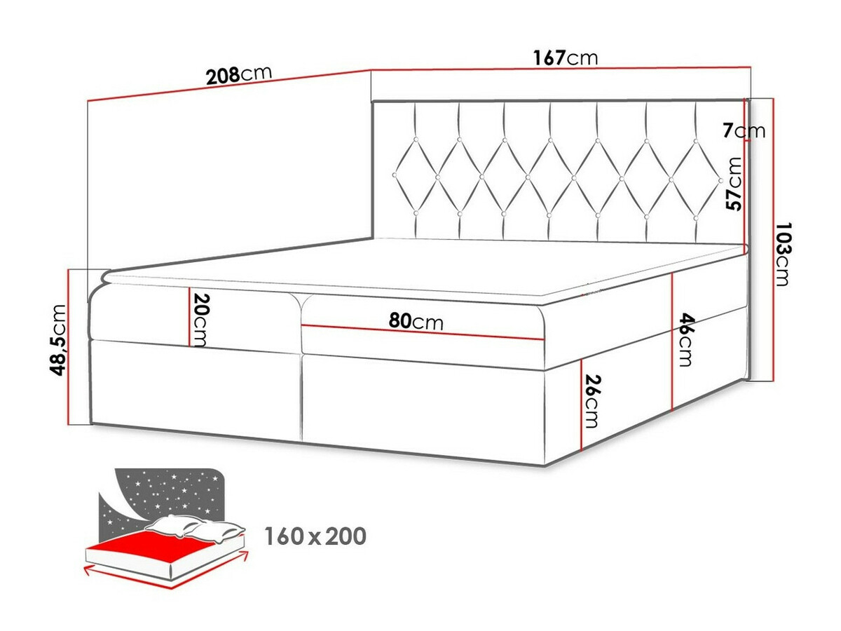 Boxspringbett Hortulus (Mikrofaza 15)