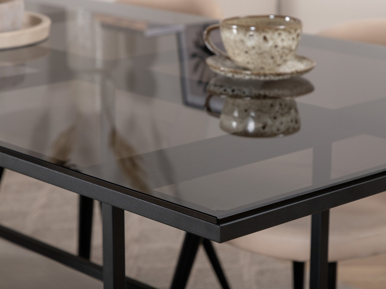 Essgruppe Dallas 2633 (Beige + Schwarz)