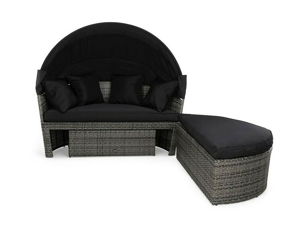 Gartenmöbel-Set Comfort Garden 1436 (Grau + Schwarz)