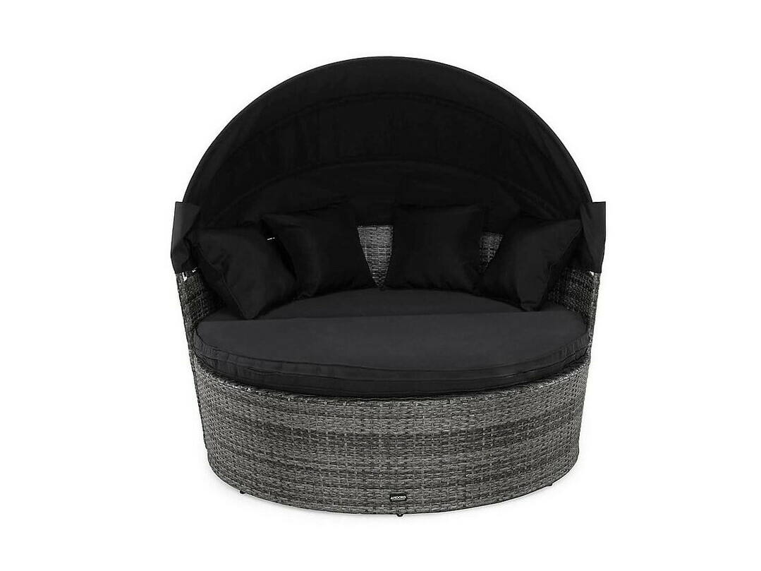 Gartenmöbel-Set Comfort Garden 1436 (Grau + Schwarz)