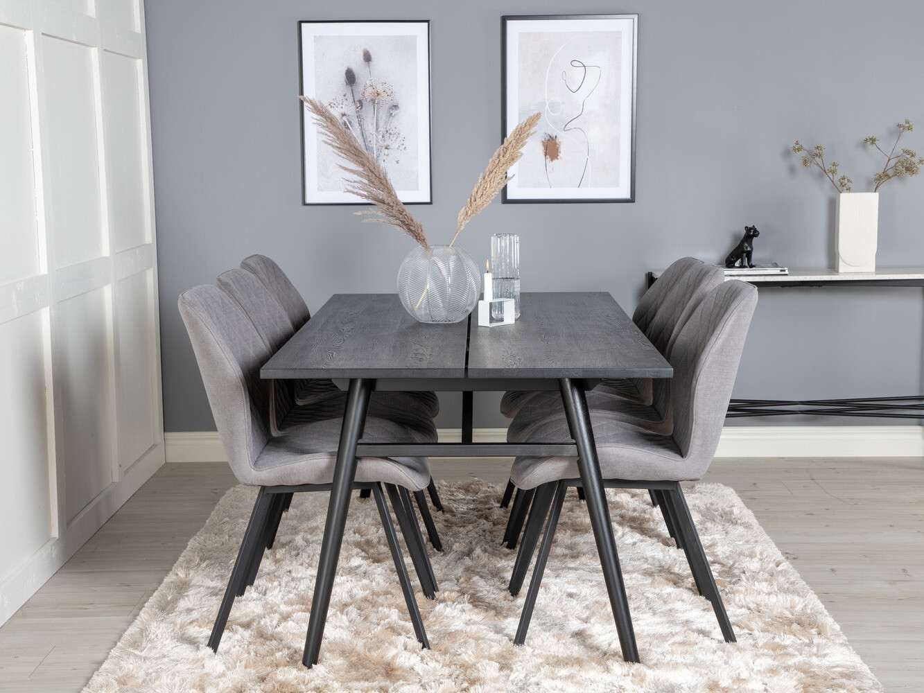 Essgruppe Dallas 1686 (Grau + Schwarz)