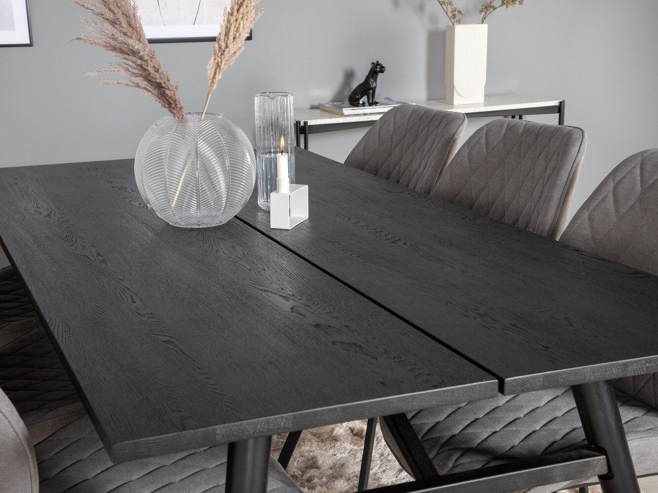 Essgruppe Dallas 1686 (Grau + Schwarz)