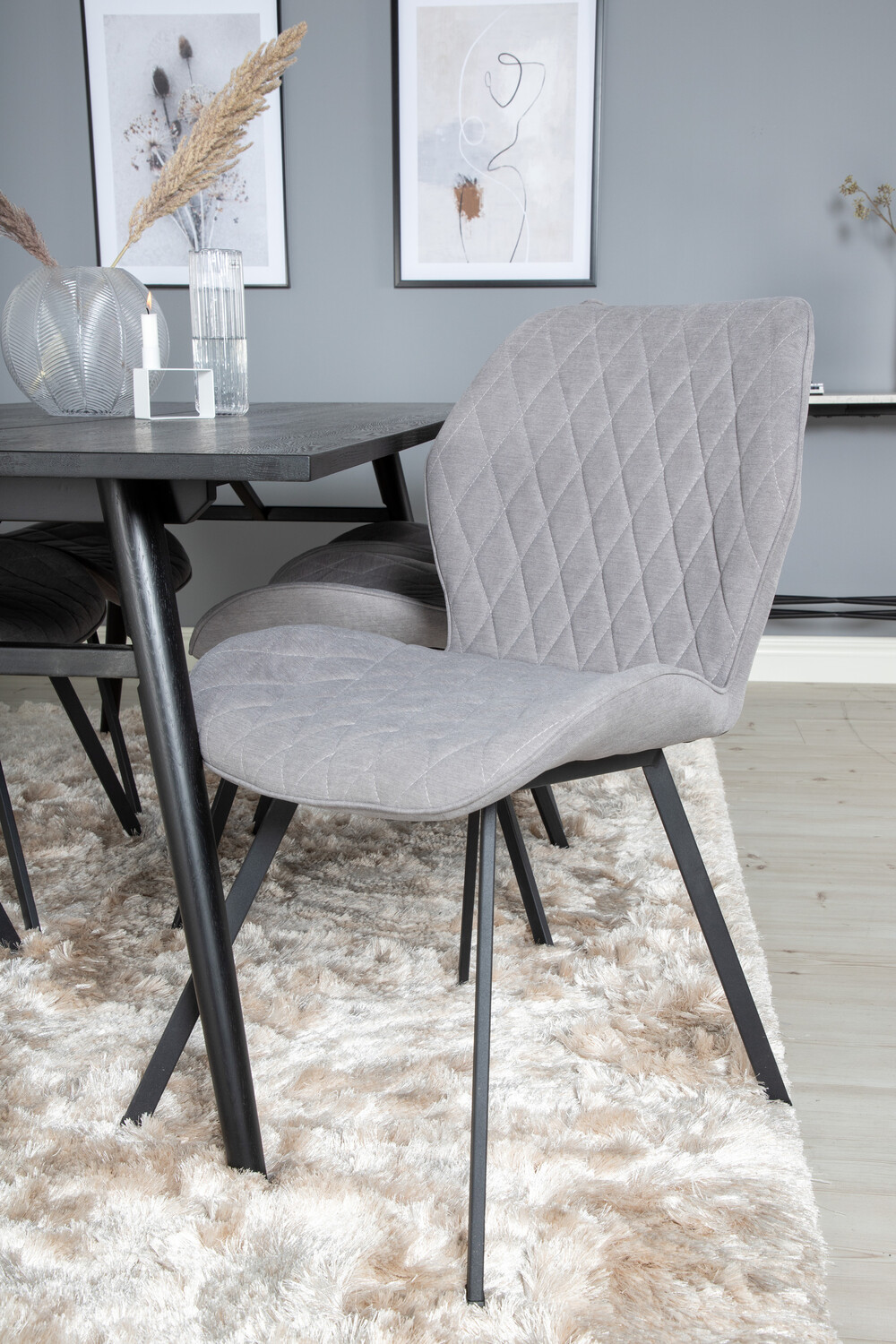 Essgruppe Dallas 1686 (Grau + Schwarz)