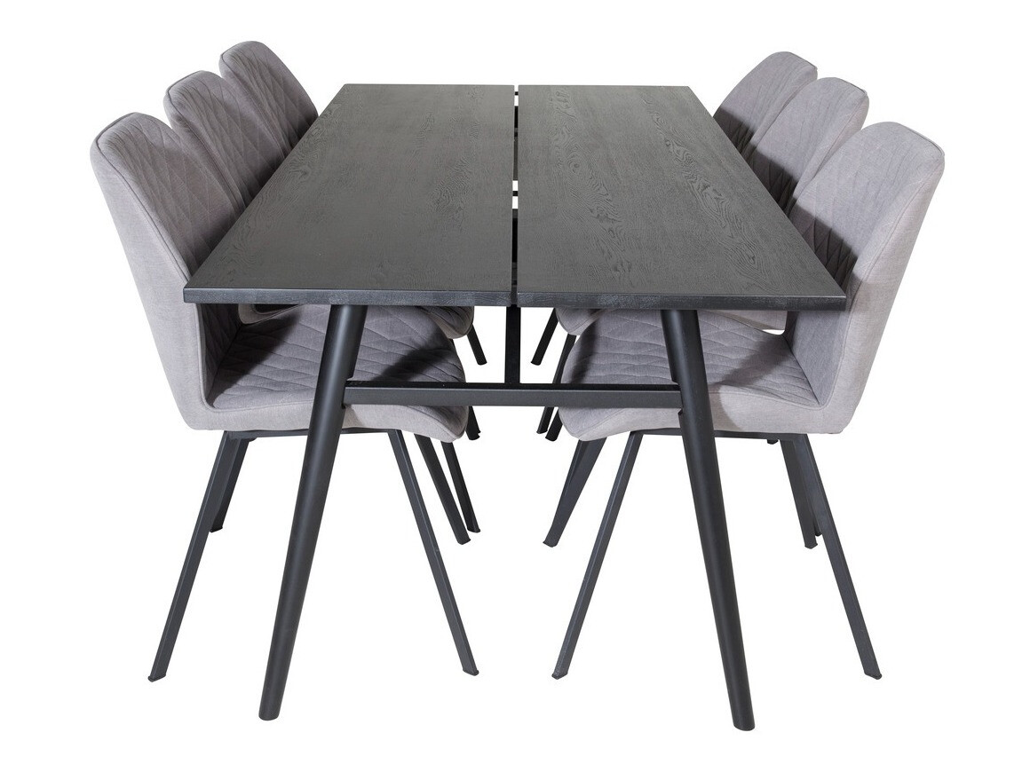 Essgruppe Dallas 1686 (Grau + Schwarz)