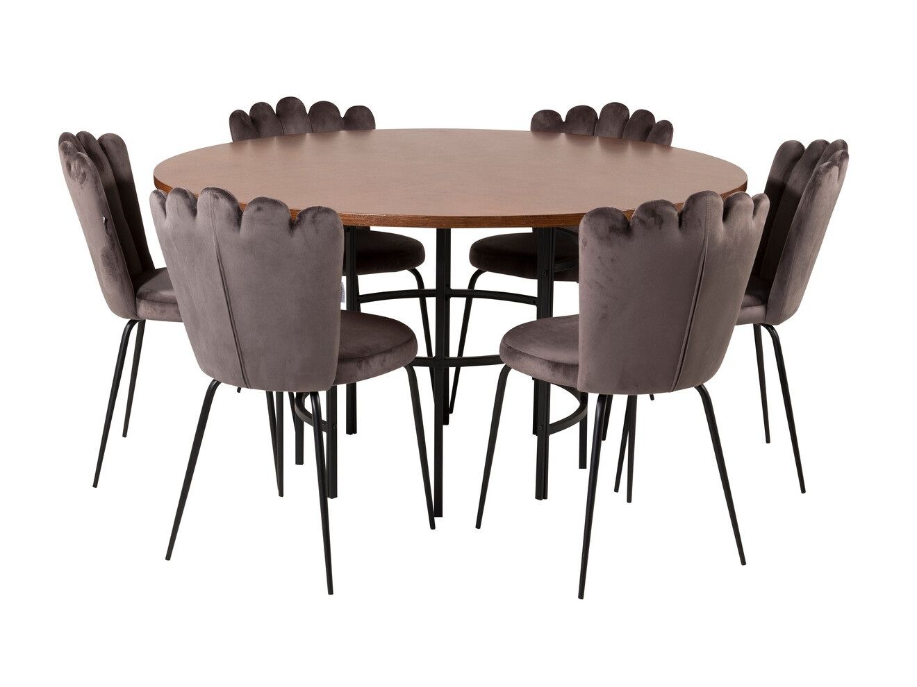 Essgruppe Dallas 315 (Grau + Schwarz)