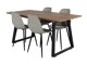 Essgruppe Dallas 329 (Grau + Schwarz)
