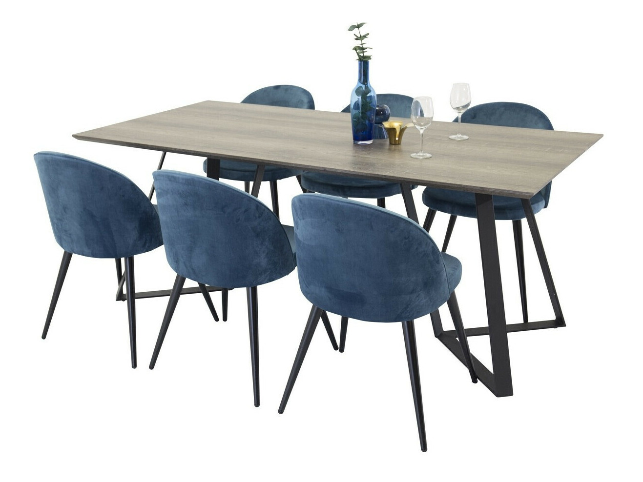 Essgruppe Dallas 340 (Dunkelblau + Schwarz)
