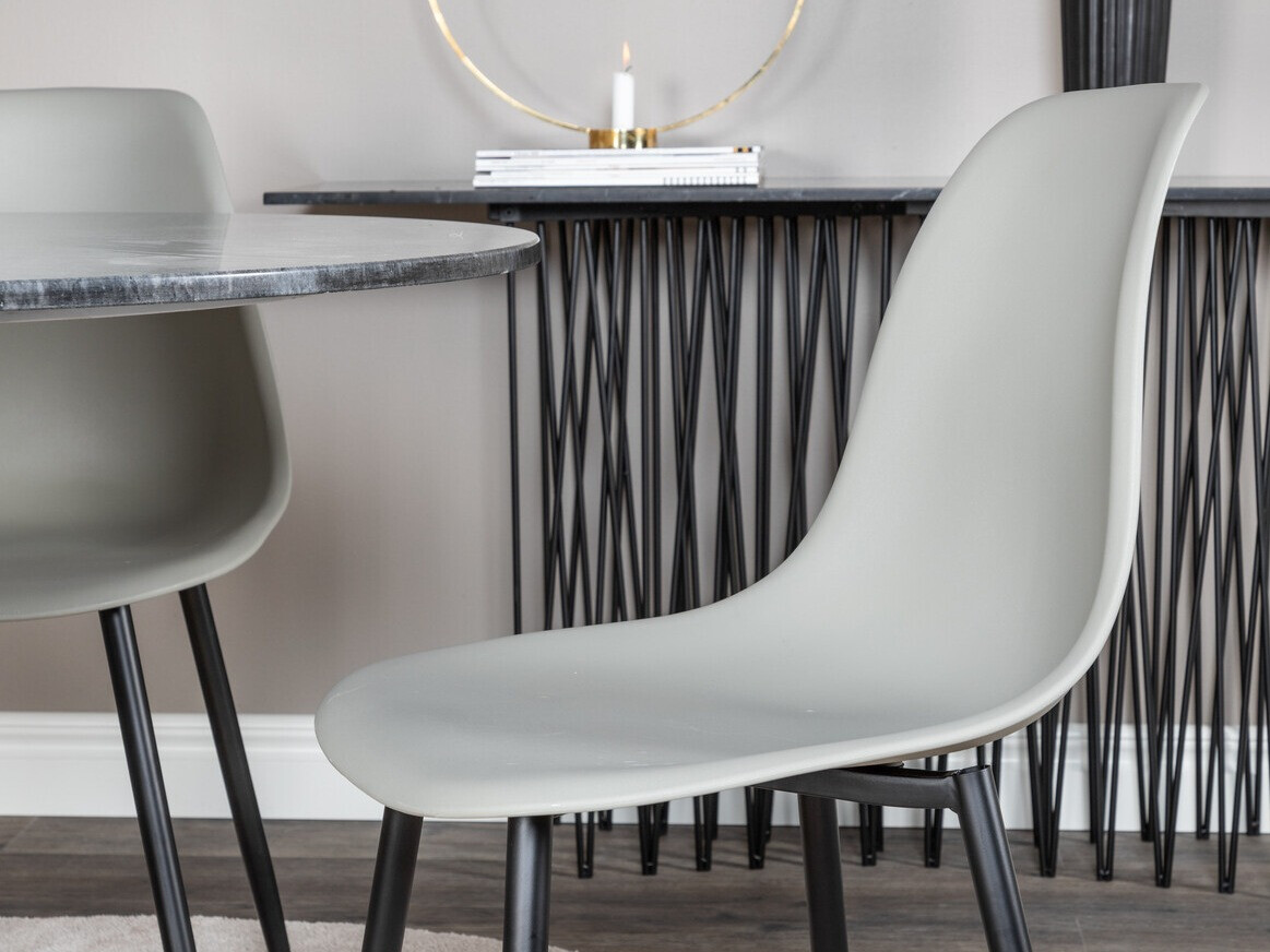 Essgruppe Dallas 1214 (Grau + Schwarz)