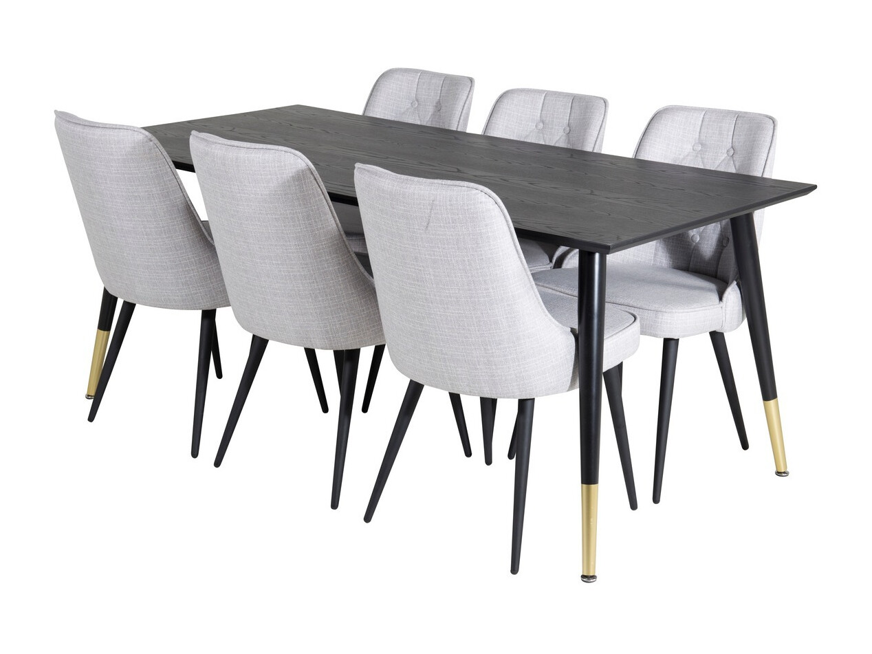 Essgruppe Dallas 1256 (Grau + Schwarz)