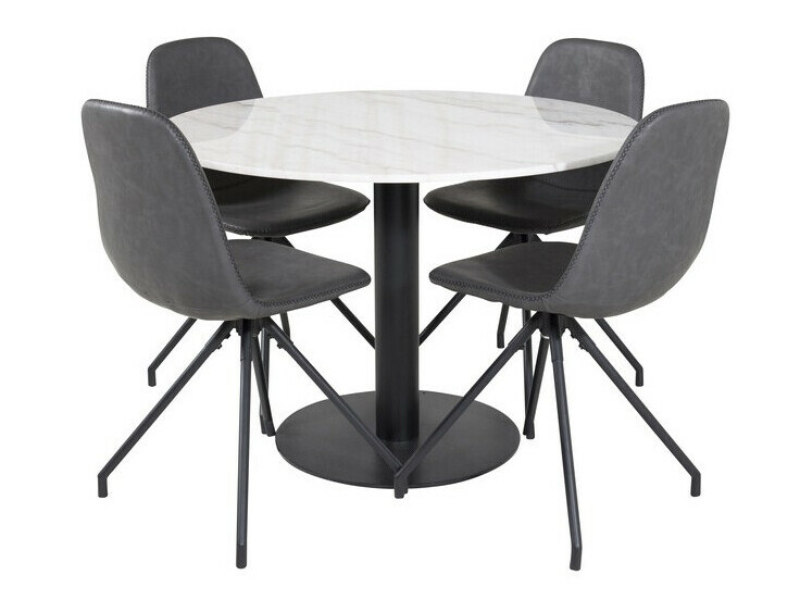 Essgruppe Dallas 2674 (Grau + Schwarz)