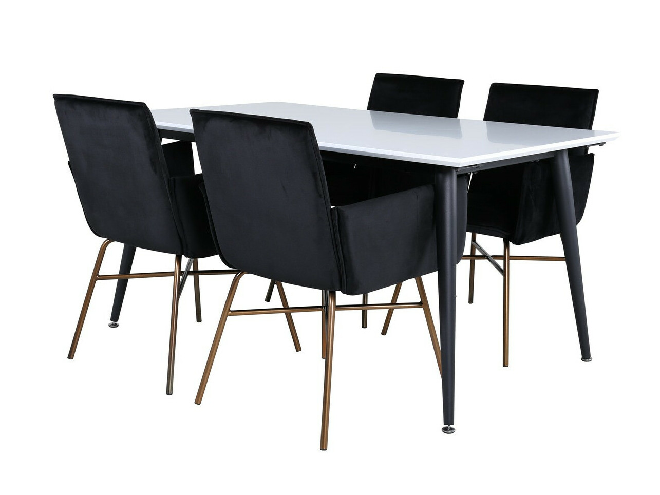 Essgruppe Dallas 2734 (Schwarz + Kupfer)