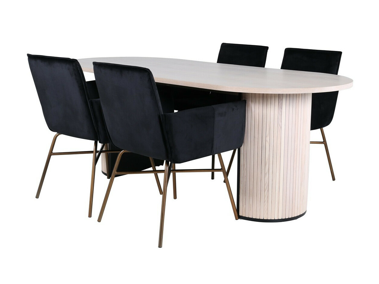 Essgruppe Dallas 2751 (Schwarz + Kupfer)