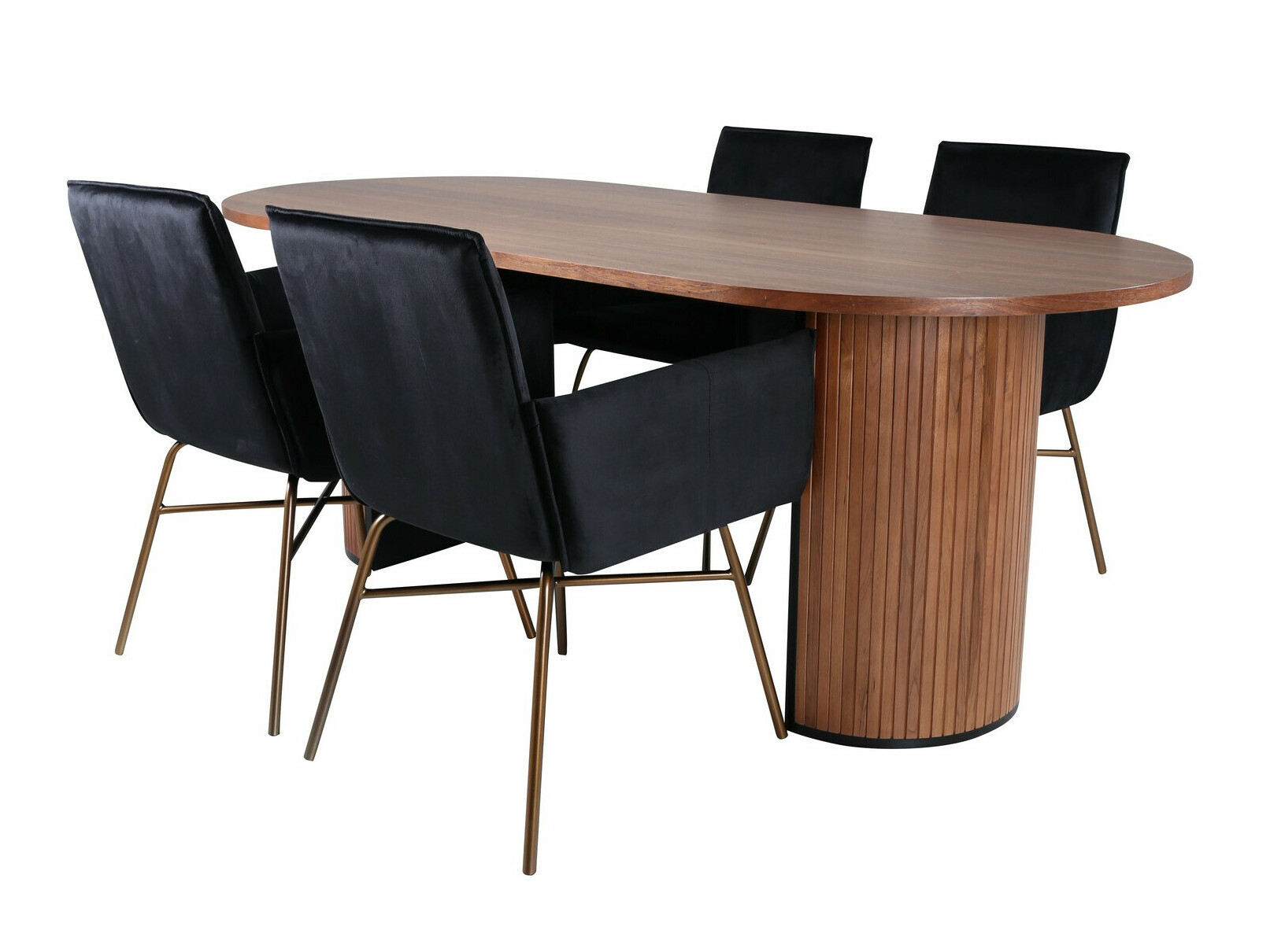 Essgruppe Dallas 2757 (Schwarz + Kupfer)