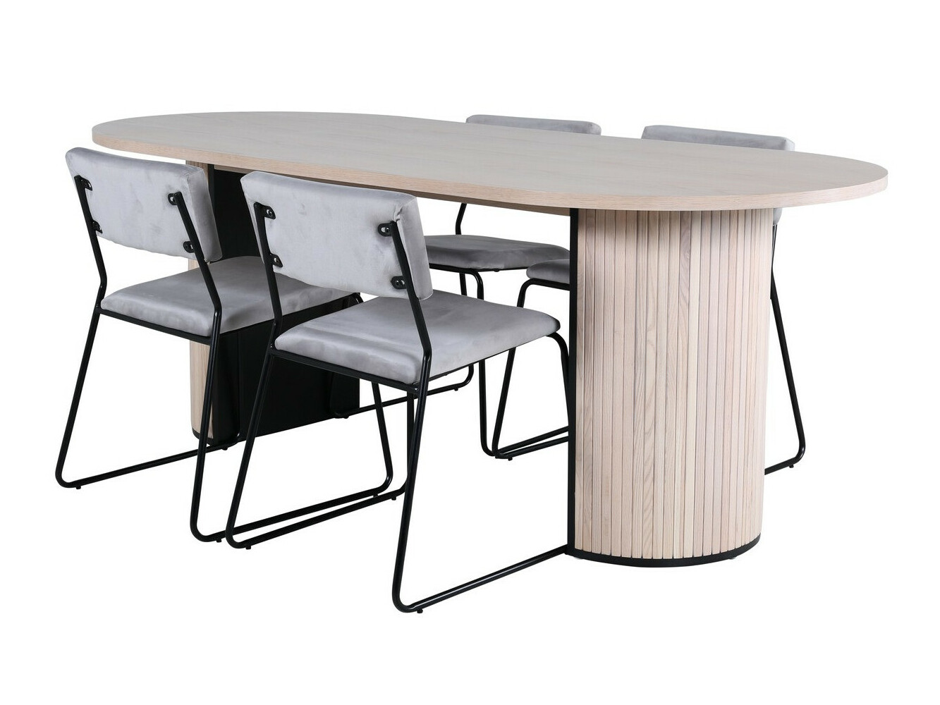 Essgruppe Dallas 2759 (Grau + Schwarz)