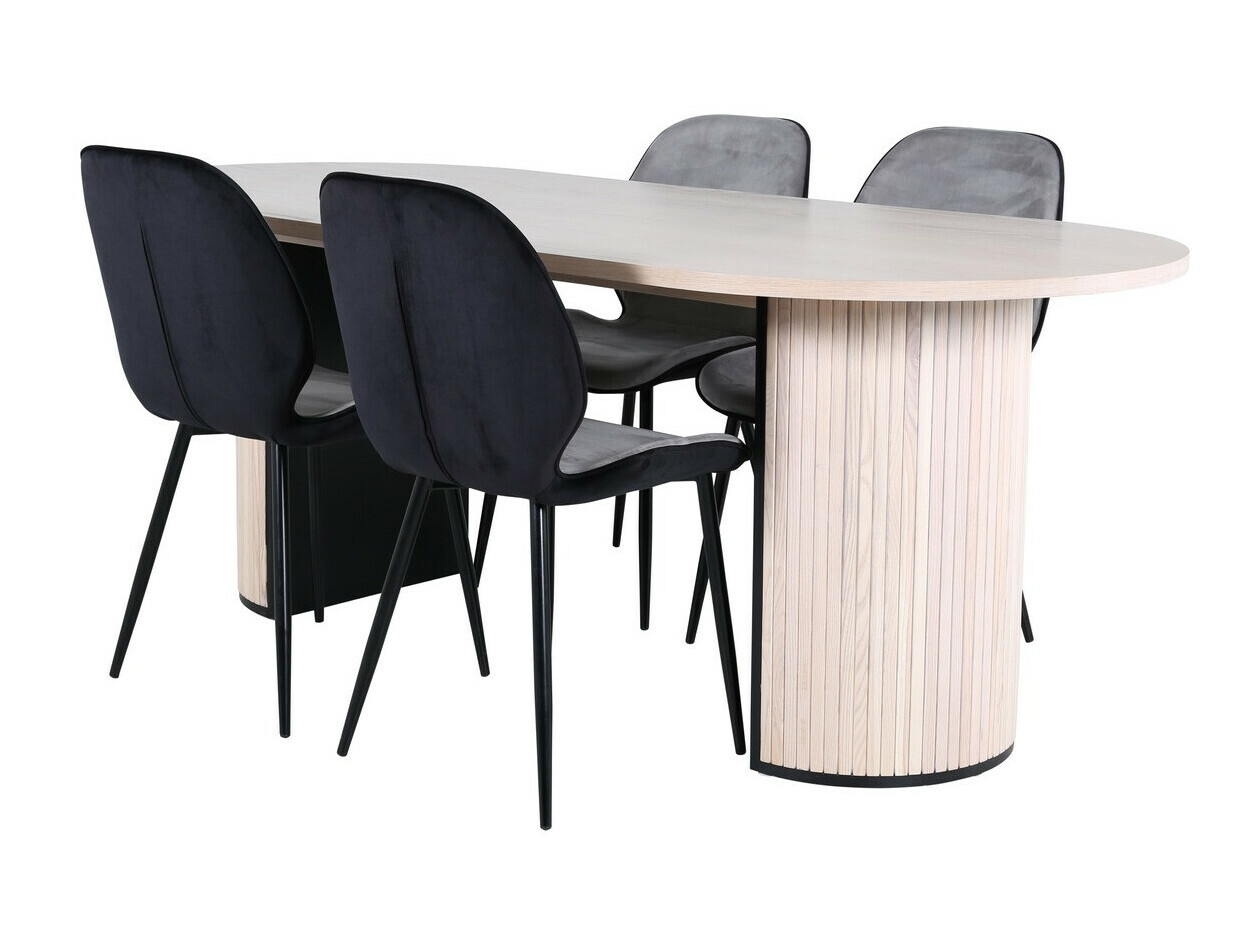 Essgruppe Dallas 2763 (Hellbraun + Schwarz)