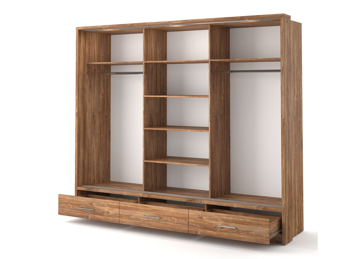 Kleiderschrank Fresno 100 (Stirling-Eiche)
