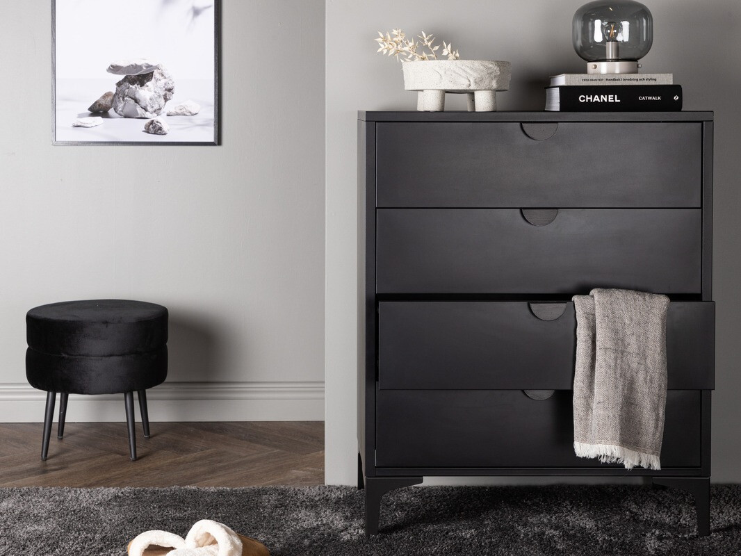 Kommoden Romcamu 102 (Schwarz)