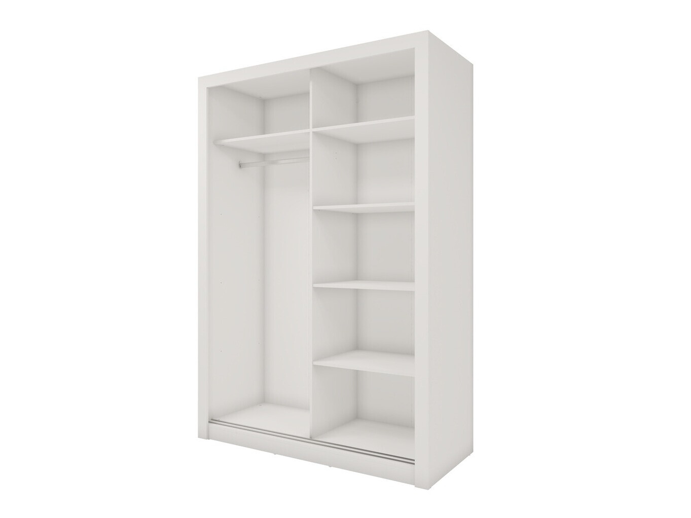 Kleiderschrank Cirdelu 115 (Weiss)