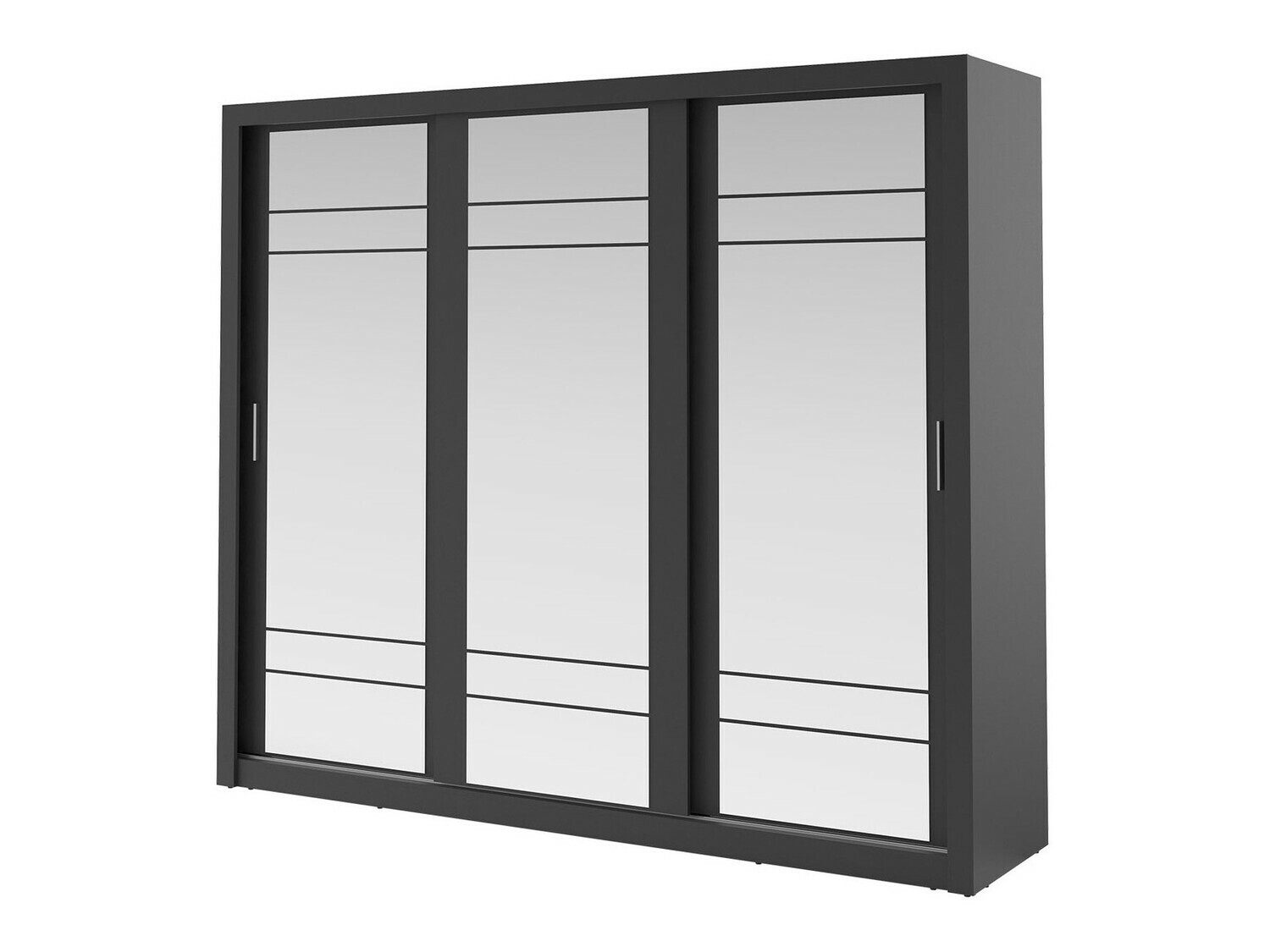 Kleiderschrank Fresno 101 (Schwarz)