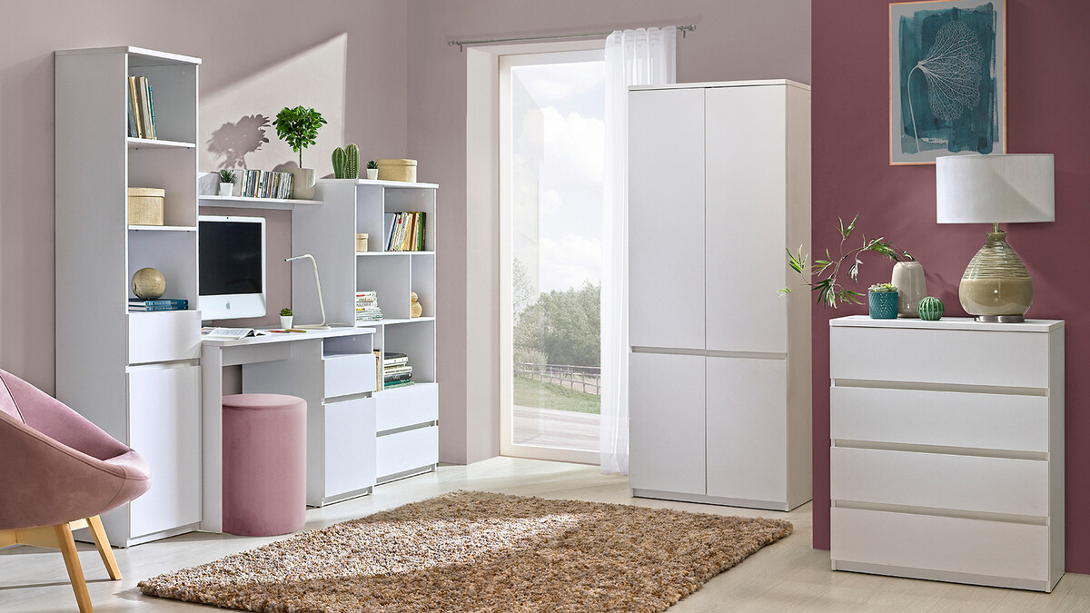 Kommode Evaropha 104 (Weiss)