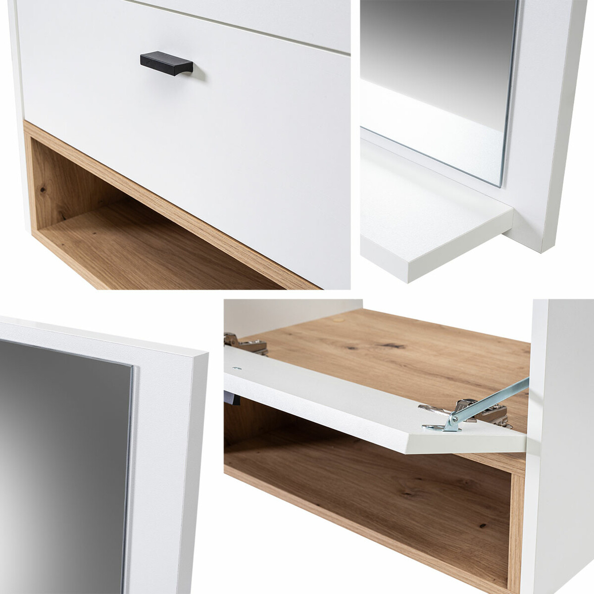 Badezimmer-Set Velum II (Weiss + Artisan Eichenholzoptik)