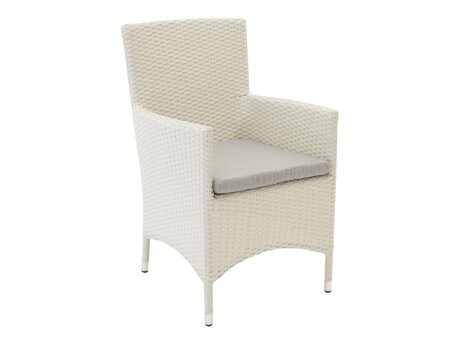 Gartensessel Dallas 739 (Weiss + Grau)