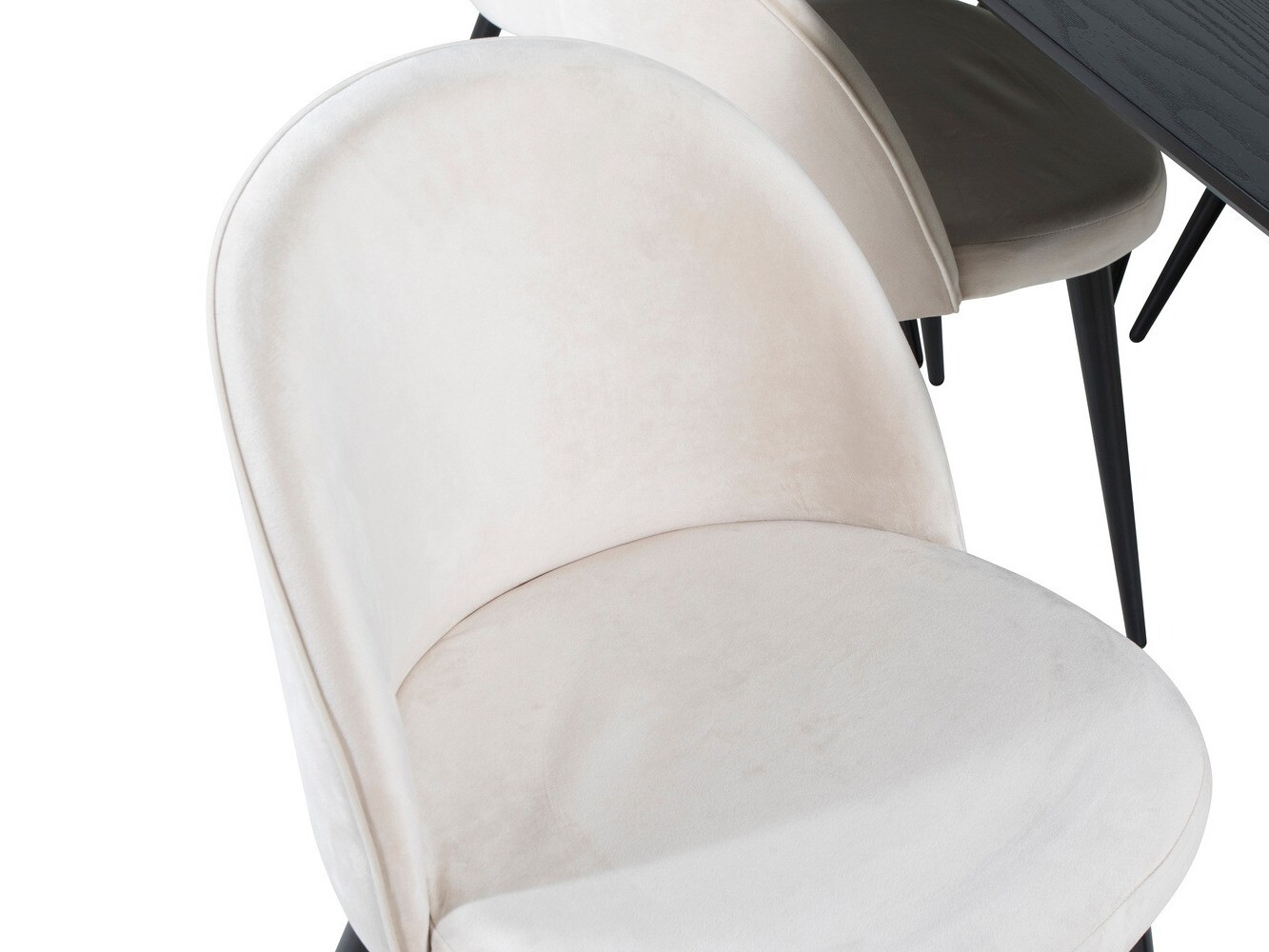 Essgruppe Dallas 1449 (Beige + Schwarz)