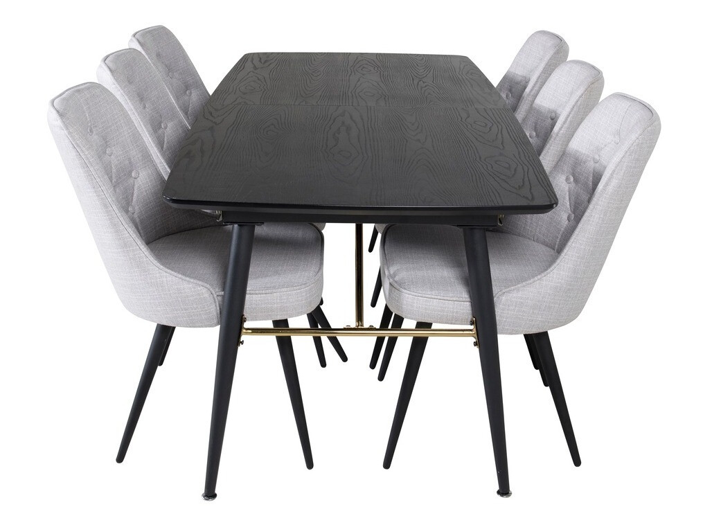 Essgruppe Dallas 1454 (Grau + Schwarz)