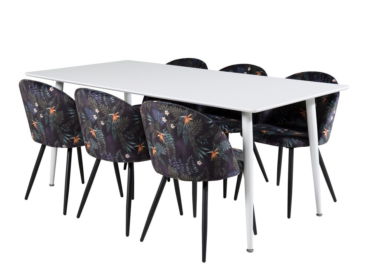 Essgruppe Dallas 1624 (Geblümtes Muster)