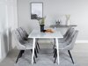 Essgruppe Dallas 1625 (Grau + Schwarz)