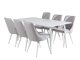 Essgruppe Dallas 1625 (Hellgrau + Weiss)