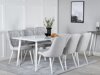 Essgruppe Dallas 1625 (Hellgrau + Weiss)