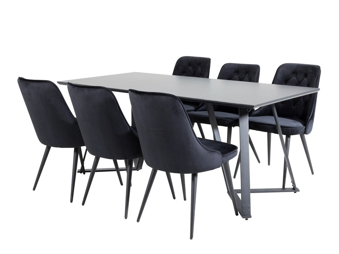 Essgruppe Dallas 1628 (Schwarz)