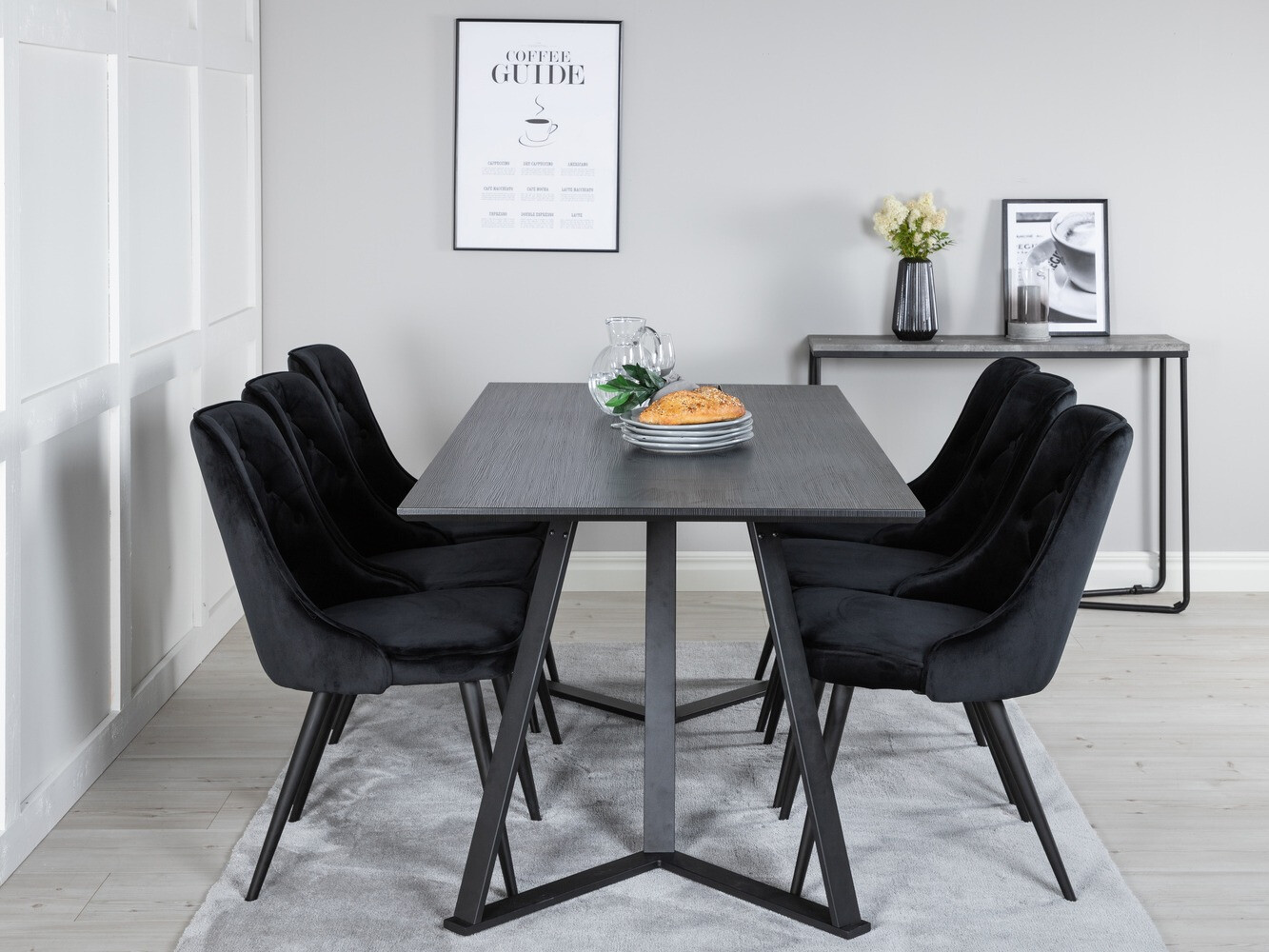 Essgruppe Dallas 1628 (Schwarz)