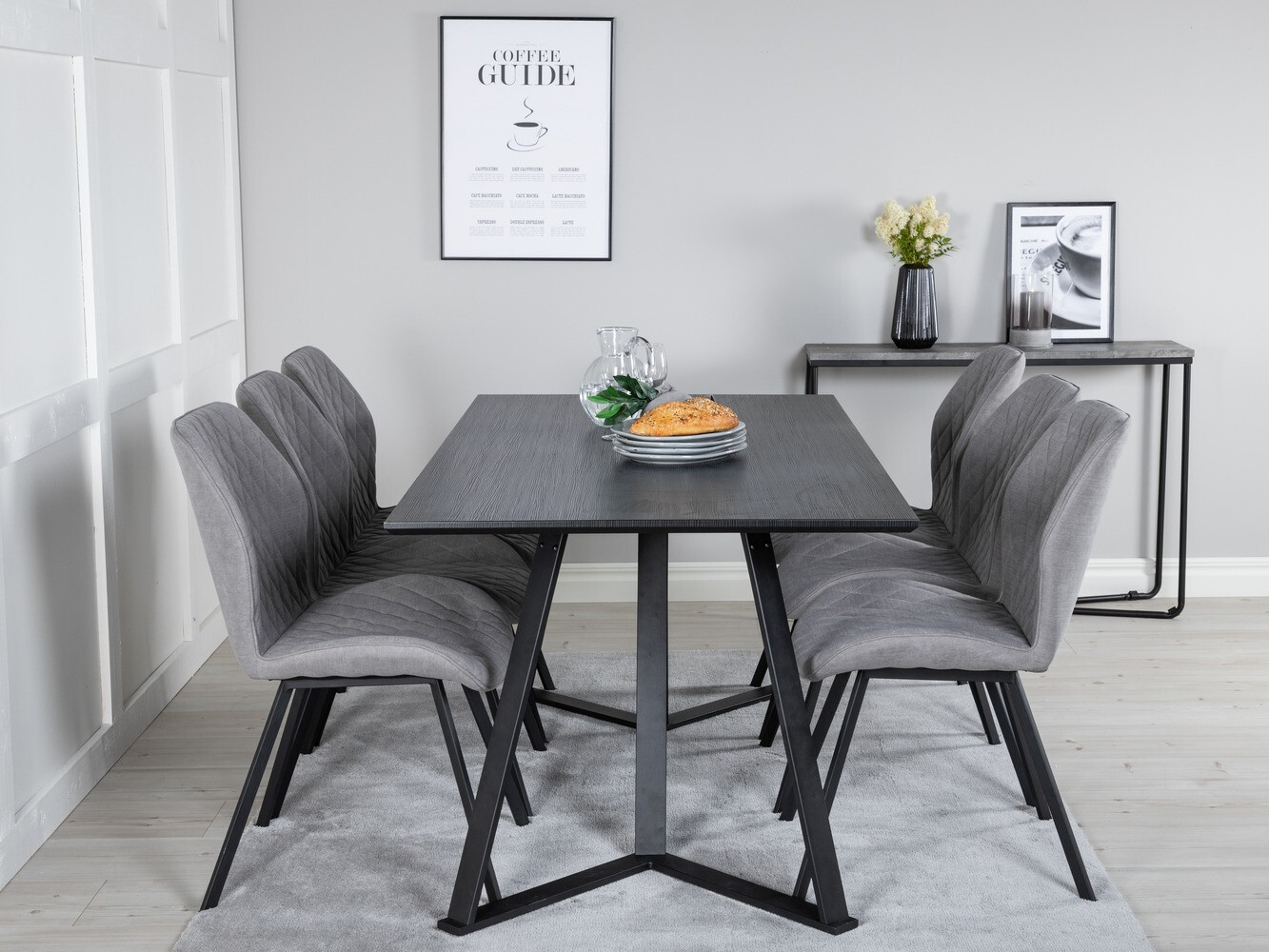 Essgruppe Dallas 1685 (Grau + Schwarz)