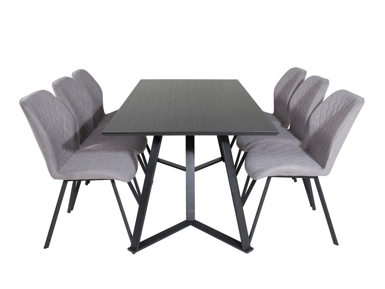 Essgruppe Dallas 1685 (Grau + Schwarz)
