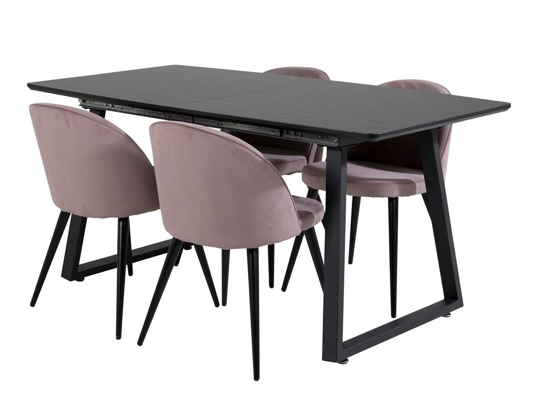 Essgruppe Dallas 1687 (Rosa + Schwarz)