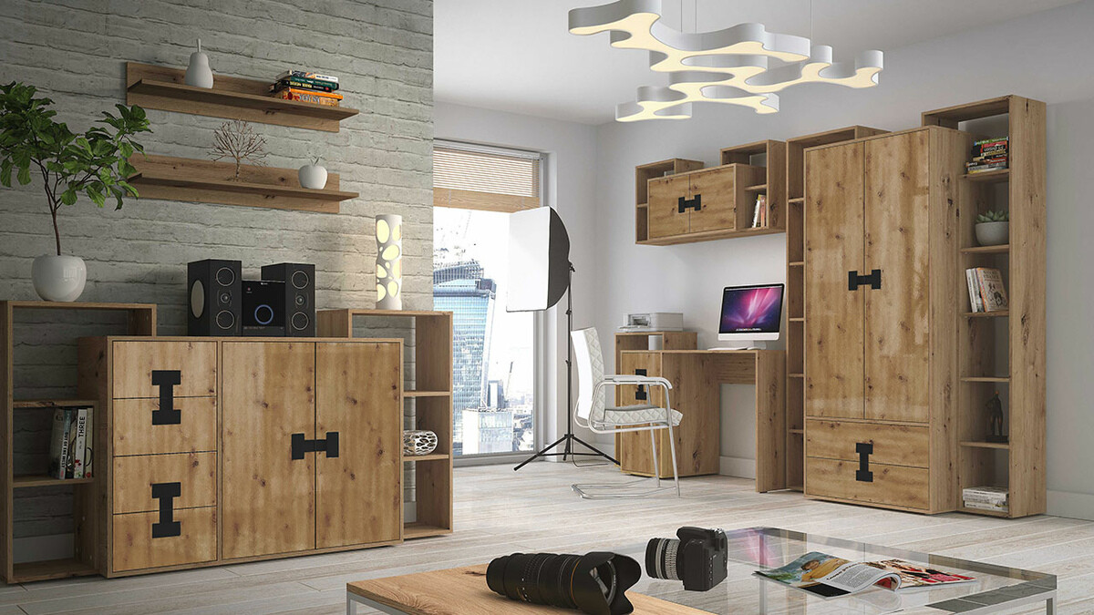 Hängeschrank Florevi 107 (Artisan Eichenholzoptik)