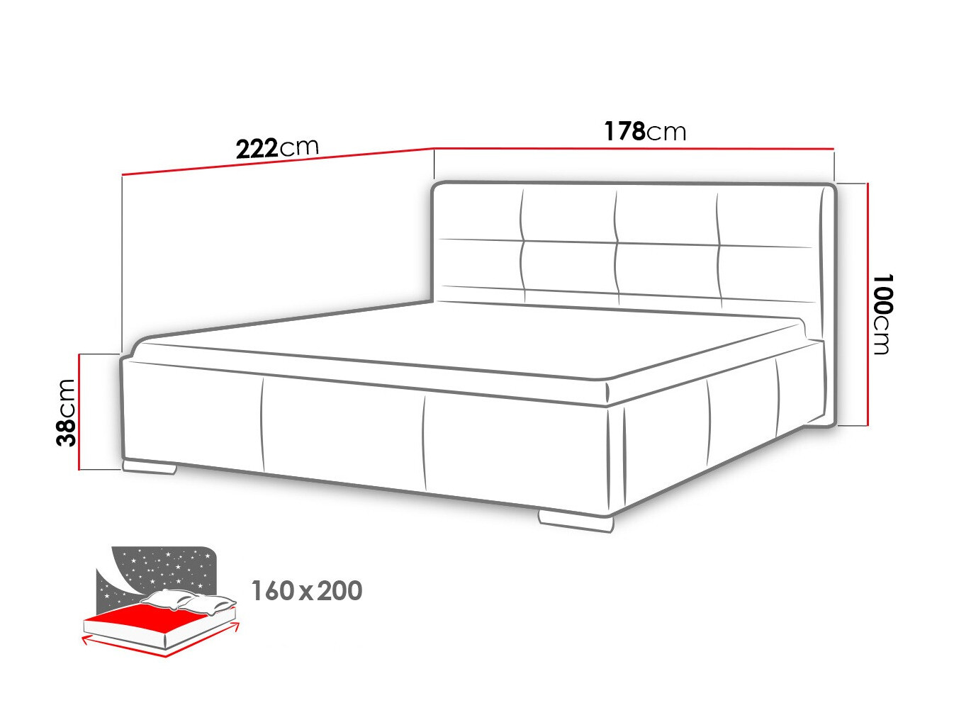 Bett Imber (Soft 010)