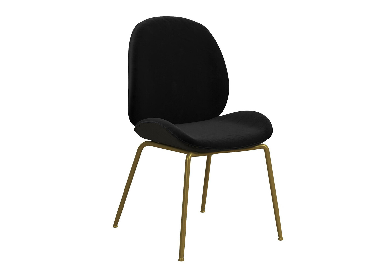 Stuhl Tulsa 717 (Schwarz + Messing)