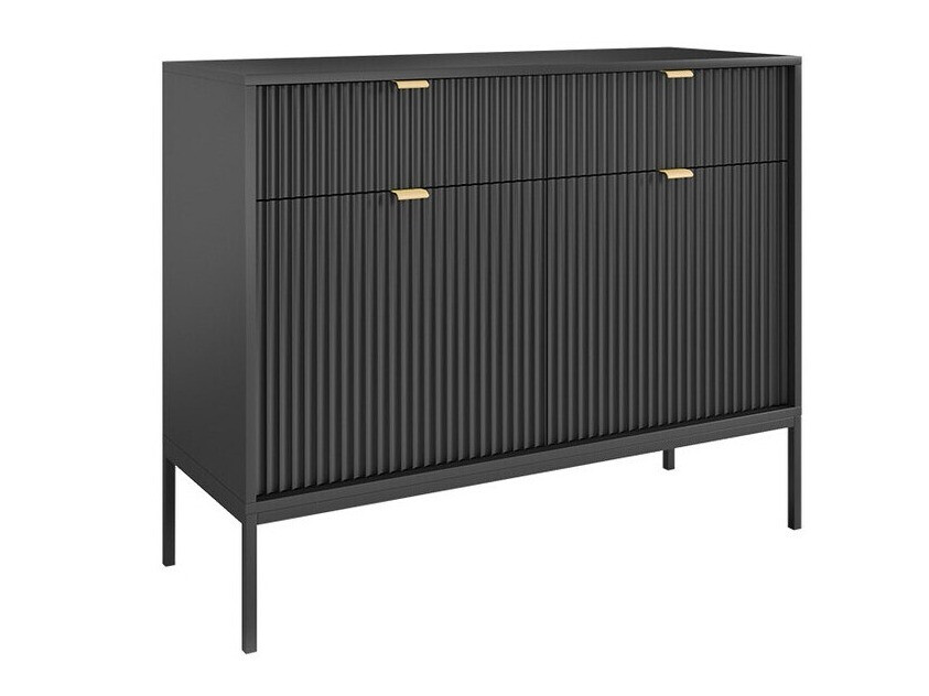 Kommode mit Schubladen Lima L100 (Schwarz)