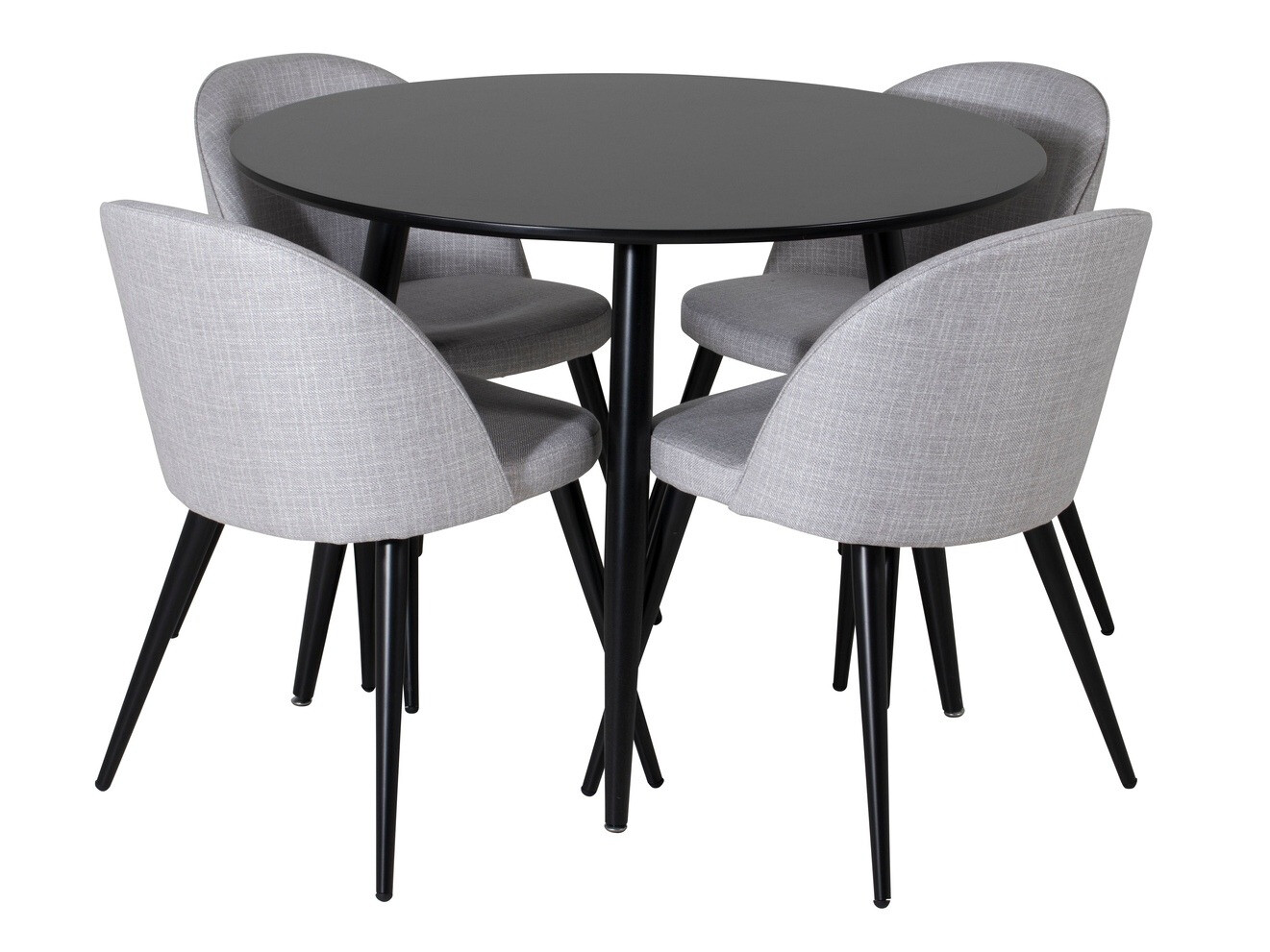 Essgruppe Dallas 343 (Hellgrau + Schwarz)