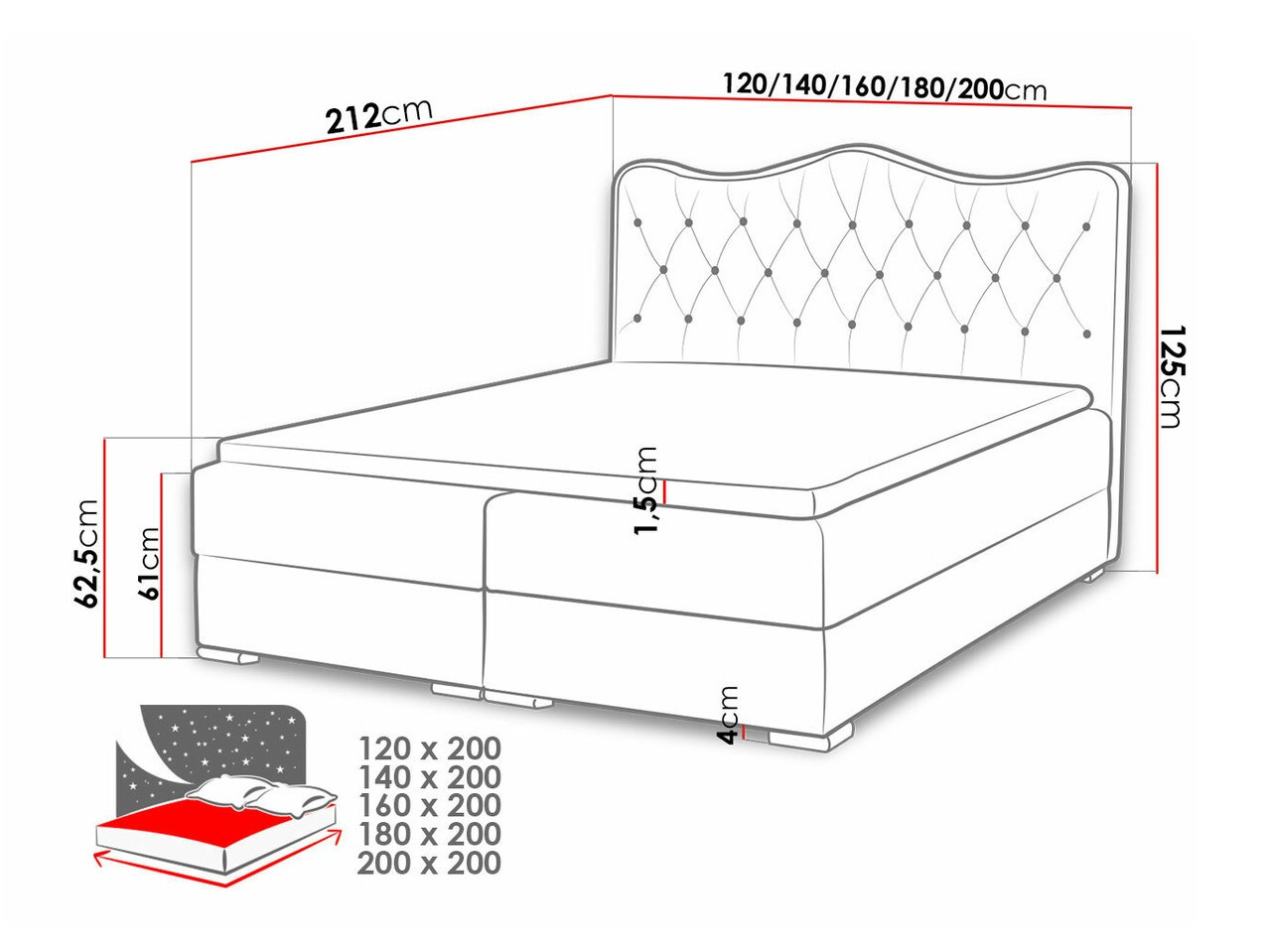 Boxspringbett Tectum (Soft 011)