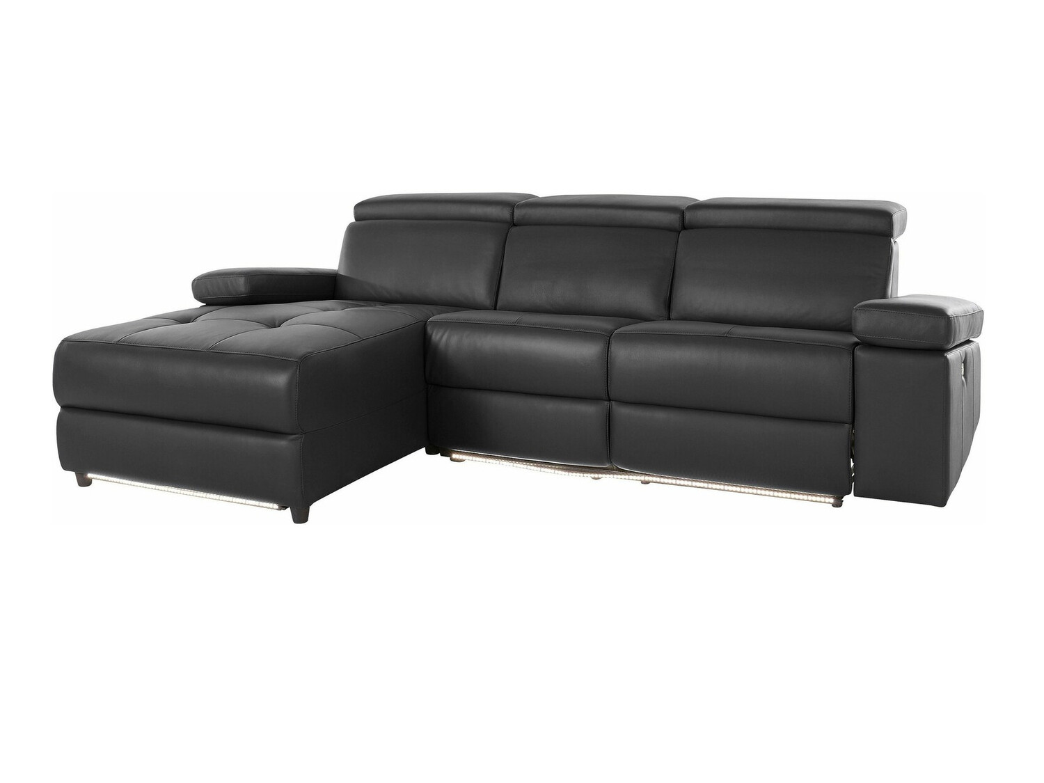 Ecksofa Liegesessel Denton 1492 (Schwarz)