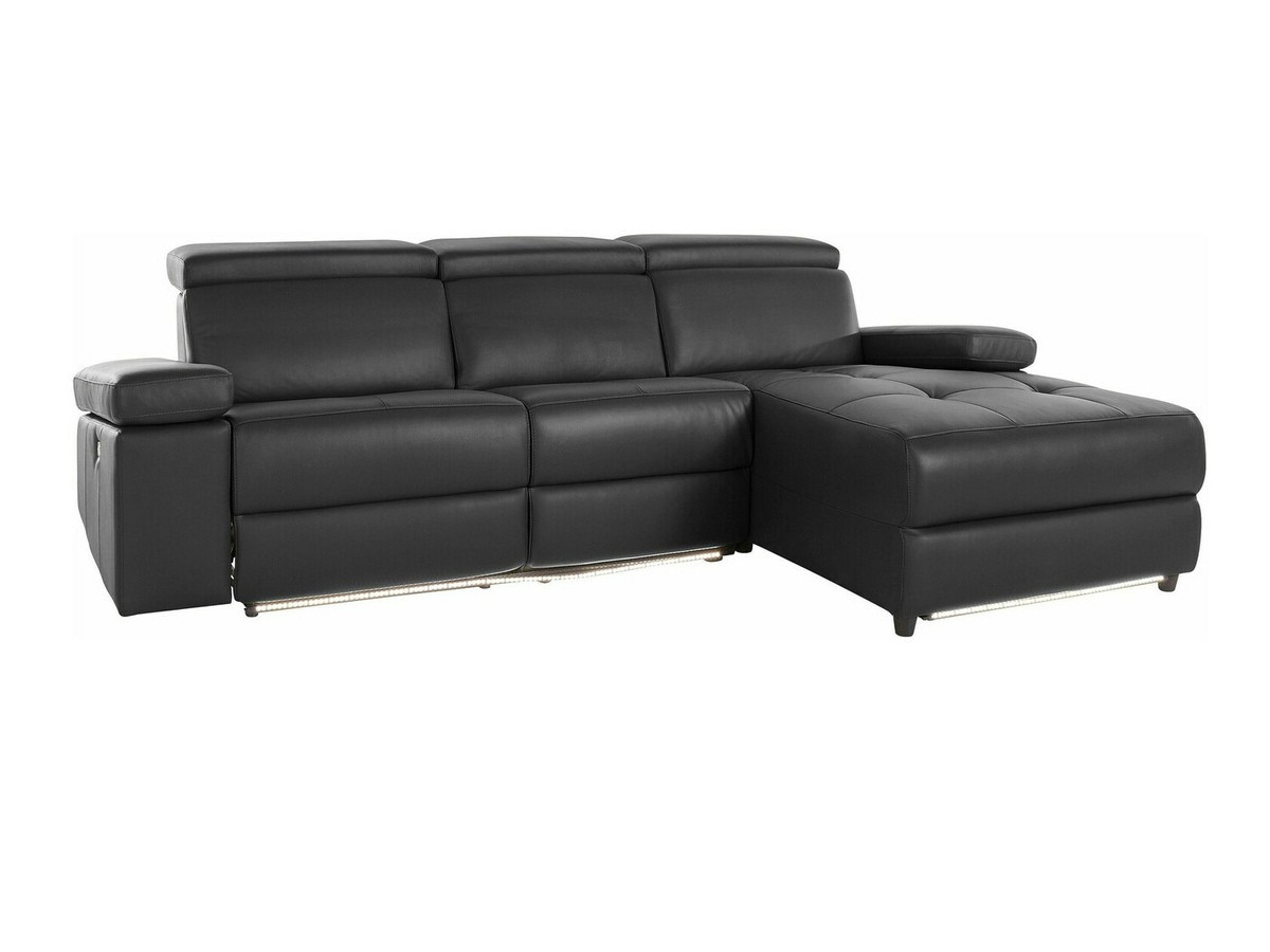 Ecksofa Liegesessel Denton 1492 (Schwarz)